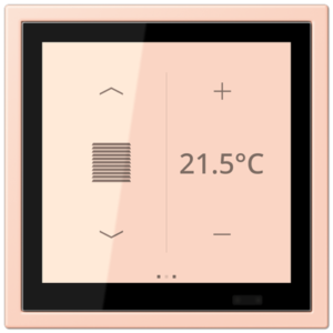 KNX Secure LS TOUCH con marco LS ZERO Les Couleurs® Le Corbusier ZERO