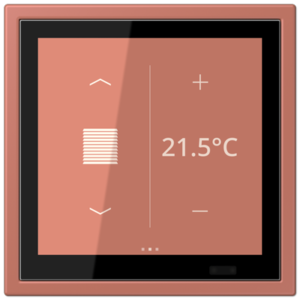 KNX Secure LS TOUCH con marco LS ZERO Les Couleurs® Le Corbusier ZERO
