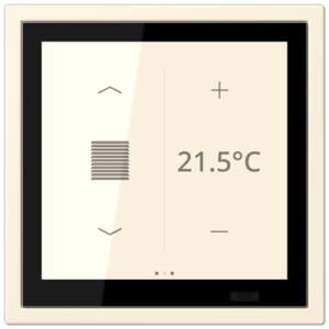KNX Secure LS TOUCH con marco LS ZERO Les Couleurs® Le Corbusier ZERO