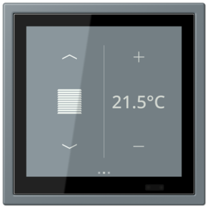 KNX Secure LS TOUCH con marco LS ZERO Les Couleurs® Le Corbusier ZERO
