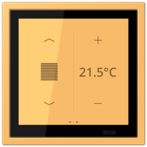 KNX Secure LS TOUCH con marco LS ZERO Les Couleurs® Le Corbusier ZERO