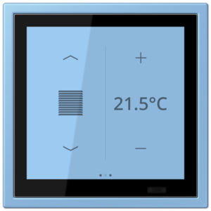 KNX Secure LS TOUCH con marco LS ZERO Les Couleurs® Le Corbusier ZERO