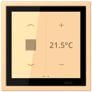 KNX Secure LS TOUCH con marco LS ZERO Les Couleurs® Le Corbusier ZERO