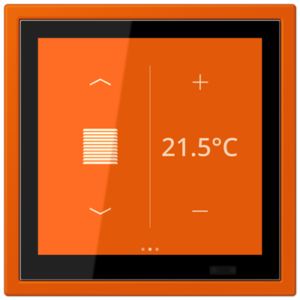 KNX Secure LS TOUCH con marco LS ZERO Les Couleurs® Le Corbusier ZERO