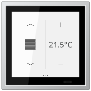 KNX Secure LS TOUCH con marco LS ZERO Metal