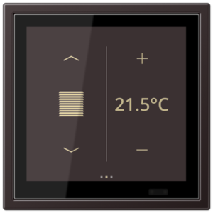 KNX Secure LS TOUCH con marco LS ZERO Metal