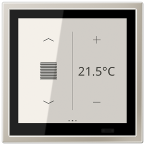 KNX Secure LS TOUCH con marco LS ZERO Metal