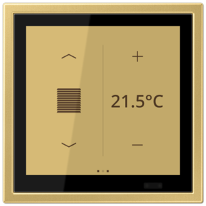 KNX Secure LS TOUCH con marco LS ZERO Metal