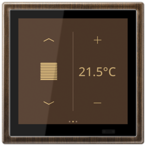 KNX Secure LS TOUCH con marco LS 990 Metal