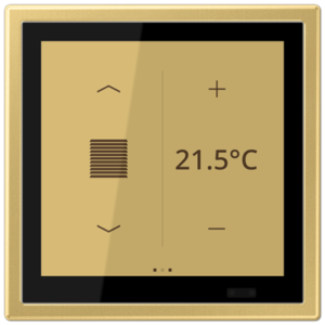 KNX Secure LS TOUCH con marco LS 990 Metal