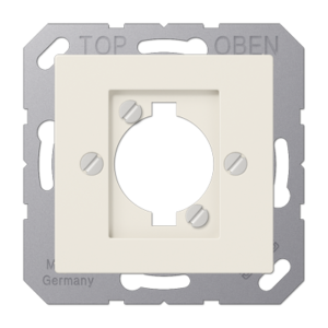 JUNG AS 500 — Placa para conector XLR serie P — Blanco Marfil