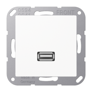 JUNG Serie A — Placa de conexión USB 2.0