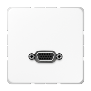 JUNG Serie CD — Placa de conexión VGA — Blanco Alpino