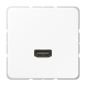 JUNG Serie CD — Placa de conexión HDMI — Blanco Alpino