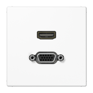 JUNG LS 990 · Plástico — Placa de conexión HDMI y VGA — Colores