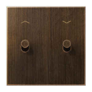 JUNG LS 1912 Placa 1×2 para persianas, latón