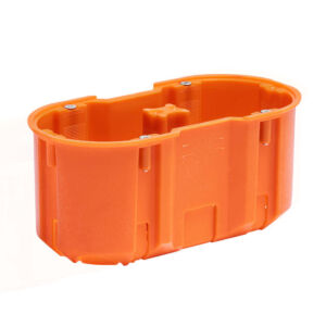 Caja de conexiones de montaje empotrado multipolar 2×60 mm profundidad
