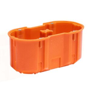 Caja de conexiones de montaje empotrado multipolar 2×60 mm profundidad