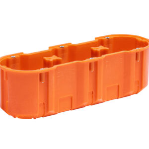 Caja de conexiones de montaje empotrado multipolar 3×60 mm profundidad