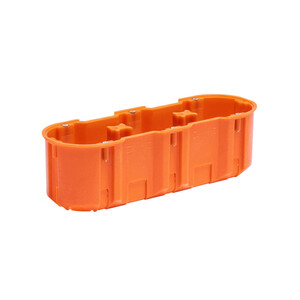 Caja de conexiones de montaje empotrado multipolar 3×60 mm profundidad