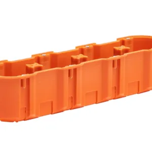 Caja de conexiones de montaje empotrado multipolar 4×60 mm profundidad