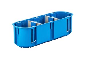 Caja de conexiones multipolo para paredes de cavidad 3×60 mm profundidad