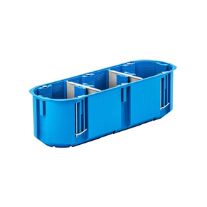 Caja de conexiones multipolo para paredes de cavidad 3×60 mm profundidad