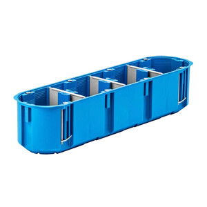Caja de conexiones multipolo para paredes de cavidad 4×60 mm profundidad