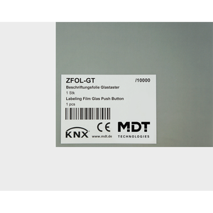 MDT Lámina de etiquetado para Glass Push Button Plus