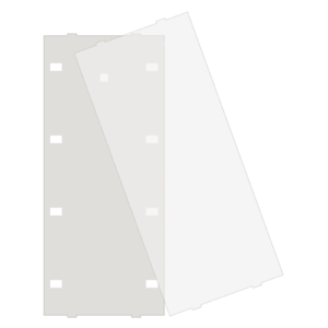 MDT Tapa de lámina de etiquetado para interruptor Plus / Plus TS BE-TA55x8.x2, blanco
