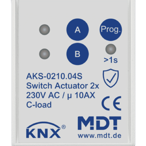 MDT Actuador de conmutación AKS Secure, 2–12 canales, 10 A