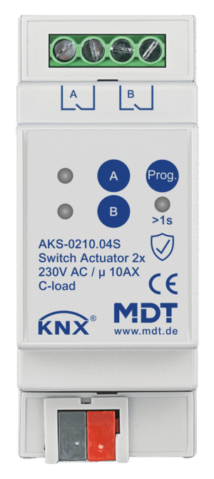 MDT Actuador de conmutación MDT AKS Secure, 2–12 canales, 10 A