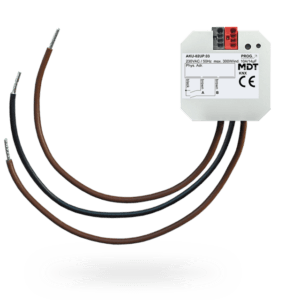MDT KNX Actuador universal 2 salidas, 10 A, 230 V AC, 14 µF, 2ECG, empotrable