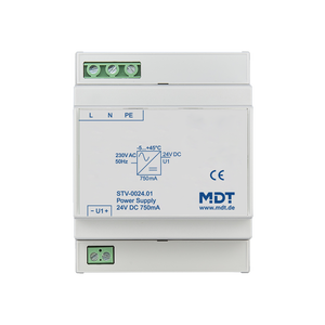MDT Fuente de alimentación, 4SU DIN, 750 mA, SELV de 24 V CC