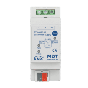 MDT KNX Fuente de alimentación bus 320 mA, montaje en carril Din, 2 módulos