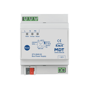MDT KNX Fuente de alimentación bus 640 mA, montaje en carril Din, 4 módulos