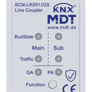 MDT Acoplador de zona/línea KNX con Data Secure y función proxy, 2SU DIN