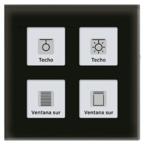 MDT Pulsador de cristal MDT KNX RF+ Plus con actuador