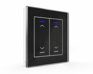 Glass Push Button II Lite Persianas 2 Negro