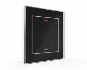 Glass Push Button II Lite 1 Negro