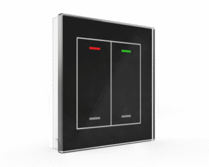 Glass Push Button II Lite 2 Negro