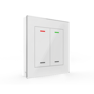 Glass Push Button II Lite 2 Blanco