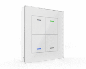 Glass Push Button II Lite 4 Blaco