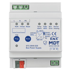 MDT Fuente de alimentación de bus STC Secure, 640–1280 mA 230VAC