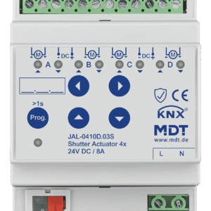 MDT Actuador de persianas JAL Secure, 4–8 canales, 24 V DC