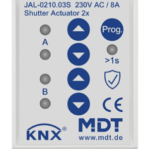 MDT Actuador de persianas JAL Secure, 2–8 canales, 230 V AC