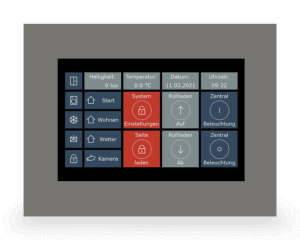 MDT KNX Pantalla táctil VisuControl, de 7“ / 17,7 cm