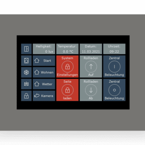 MDT KNX Pantalla táctil VisuControl, de 7“ / 17,7 cm