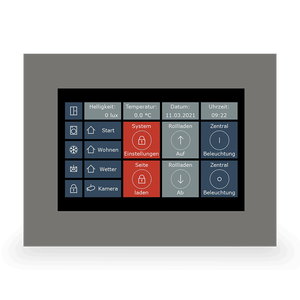 MDT KNX Pantalla táctil VisuControl, de 7“ / 17,7 cm