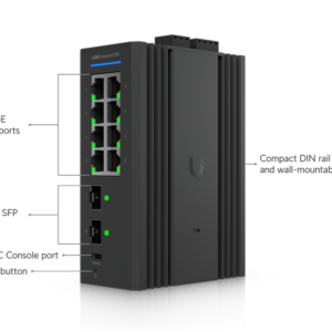 UniFi Industrial DIN 8 - USW-Industrial-DIN-8